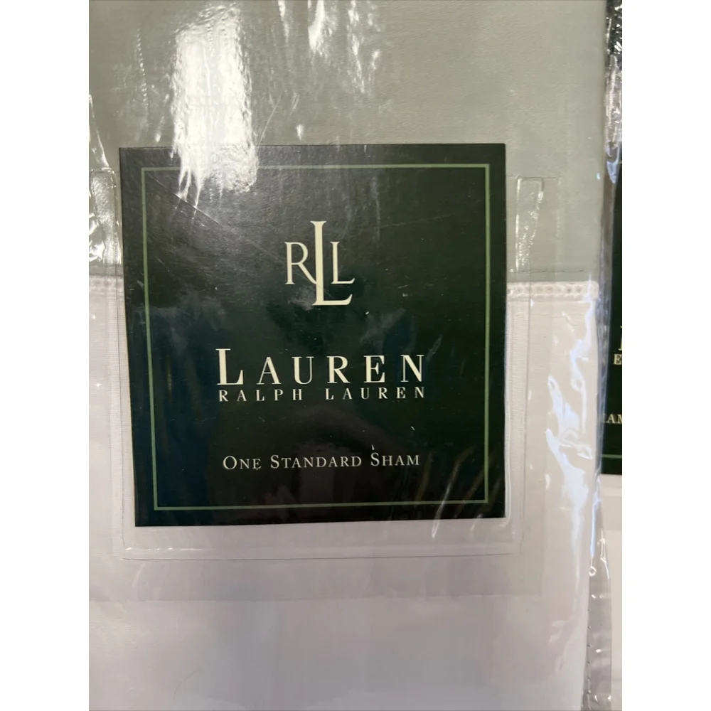 New Vtg RALPH LAUREN WENTWORTH CUFF EUCALYPTUS King Duvet & 3 STD Pillow Shams